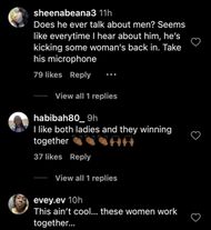 Netizens react to Corey Holcomb's statements on Instagram (Image via Instagram/@thejasminebrand)
